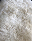 Premium British white sheepskin rug, extra large, 100% natural, sustainable, luxury eco-tanned, soft and silky, handcrafted elegance by Wildash London at brixbailey.com