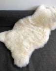 Premium British White Sheepskin Rug, Extra Large, 100% Natural Eco-Tanned, Sustainable Luxury, Soft Creamy Fleece, Handcrafted Elegance by Wildash London at brixbailey.com