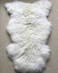 Luxury British white sheepskin rug, extra large, 100% natural, sustainable, premium eco-tanned, soft silky fleece, handcrafted elegance by Wildash London at brixbailey.com
