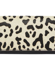 Ivory Animal Print Leather Multi Section Purse Brix and Bailey