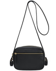 Black Leather Crossbody Convertible Bag Brix and Bailey Ethical Bag Brand