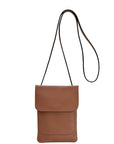 Tan Crossbody Leather Phone Bag Brix and Bailey