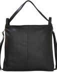 Black Leather Convertible Tote Backpack Brix Bailey Ethical Handbag Brand