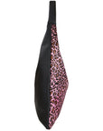 Pink Leopard Print Cowhide Boho Leather Bag Brix Bailey Ethical Bag Brand