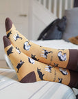 Brown Cat Bamboo Sock Pair Set