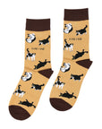 Brown Bamboo Cat Socks