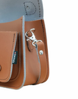 Handmade Leather Micro Satchel - Burnt Orange