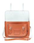 Handmade Leather Satchel - Burnt Orange