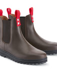 Busby Men's Winter Chelsea Boot, Brown Leather