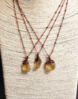 Copper Citrine Necklace - Abundance | Handmade by Blackbird & Sage