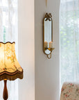 Vintage Wall Mirror with Candle Holder-4