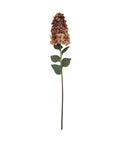 Lifelike burgundy plastic hydrangea floral arrangement, 88cm tall, perfect for home decor by sostter at brixbailey.com
