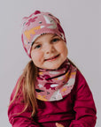Cotton beanie hat with folds by breden for children in transitional seasons at www.brixbailey.com