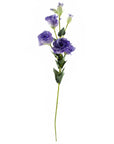 Pack of 6 x Artificial Flowers Purple Wild Rose Stem - 6 Flowers 80cm-4
