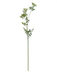 Artificial cow parsley stem with white blooms and green foliage, 100cm tall, realistic wildflower decor for arrangements by sostter at brixbailey.com