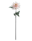 Artificial pink dahlia stem with lifelike petals, 70cm tall, soft romantic hue, fade-resistant fabric for home decor by sostter at brixbailey.com