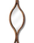 Elegant Gold Hanging Mirror | Stylish Home Decor