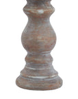 Elegant Siena Brown Column Candle Holder | Small Home Decor