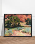 ‘Mesa at Ghost Ranch’ Southwestern Landscape | 16x20 Wooden Framed Art Print | Original Artwork by American Artist Barbara Cleary