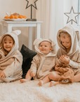 Bamboo Terry Toddler Poncho with Hood & Pockets