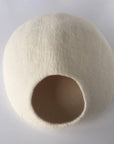 Solid Colour Wool Cocoon Basket