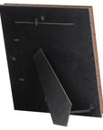 Black antique gold beaded 8x10 photo frame with intricate wood detailing, elegant home decor accent.by Sostter at brixbailey.com