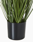 Vibrant Blue Faux Agapanthus Plant in Contemporary Pot