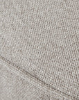 Swivel Ottoman in Soft Oatmeal Twill