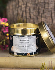Enchanted Woodlands Candle in a Matt Gold Tin