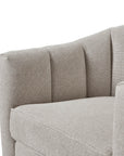 Swivel Chair in Oatmeal Twill