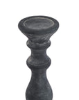 Grey Ceramic Column Candle Holder Large Statement Piece
