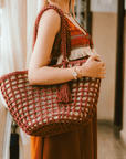 The Shopping Bag wicker & fabric
