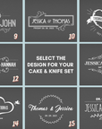 Personalised Wedding Cake Knife – Engraved Stainless Steel Gift