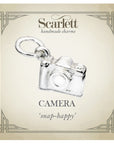 Vintage Camera Personalised Silver Charm