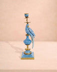 Enamelled Pretty Polly Parrot Candlestick - Right