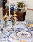 Rijksmuseum Delft Blue and White Candle Holders (Pair)