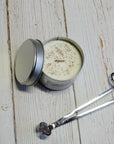 Chamomile & Sandalwood - Travel Tin Candle - Wooden Wick