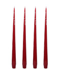 Aurora Medium Slender Taper Candles - Red