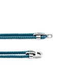 Silver and Rope Bracelet in Ocean Blue