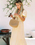 Canyon Dress | Soft Yellow | Silk dress
