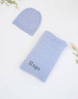 CLASSIC CASHMERE BABY GIFT SET - CORNFLOWER BLUE