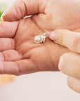 Cat Silver Charm