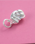 Cat Silver Charm