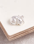 Cat Silver Charm