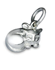 Cat Silver Charm