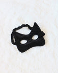 Sparkling Black Cat Velvet Mask