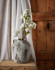 Tall White Blossom Faux Flower Stem