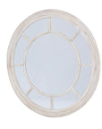 Round Mirror Driftwood Style 90cm Coastal Look
