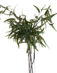 Lifelike artificial willow eucalyptus spray with dark green foliage, 50-inch stems for elegant home decor. by sostter at brixbailey.com