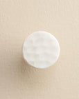 Navi White Stone Oval Drawer Knobs